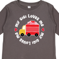 thumbnail image 4 of Inktastic My Gigi Loves Me Valentine Truck Boys or Girls Long Sleeve Toddler T-Shirt, 4 of 5