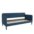 thumbnail image 5 of Home Design Chloe Twin Daybed with Velvet Upholstery, Button-Tufted Back, Stylish Versatile Seating and Sleeping Solution for Bedroom or Living Room, Blue, 5 of 6