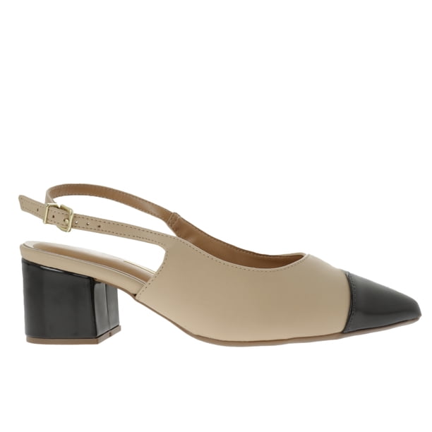 Zapatillas Angela color beige con detalle en punta 22.5 Dorothy Gaynor Zapatillas Angela color beige con detalle en punta 22.5