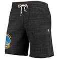 thumbnail image 2 of Men's Homage Charcoal Golden State Warriors Primary Logo Tri-Blend Sweat Shorts, 2 of 3