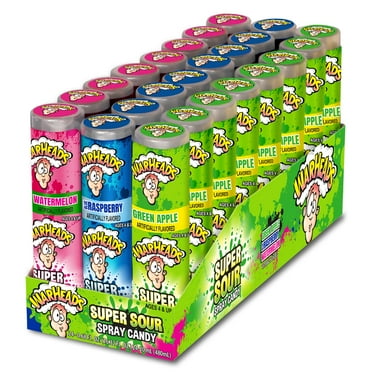 Impact Warheads Super Sour Spray Candy, Intense Sour Flavor, 0.68 oz (Pack of 24)
