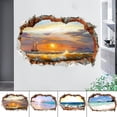 thumbnail image 4 of MYG Home Waterproof 3D Holes Ocean Beach Decorative Painting Wall Decals Sticker, 4 of 7