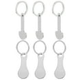 thumbnail image 1 of Miangastore Stainless Steel Shopping Trolley Tokens Silver 6Pcs Set 1.2In, 1 of 9