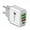 White-EU Version, variant on 36W PD QC3.0 4 USB Port Travel Charging Head