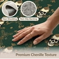 thumbnail image 6 of ODIKA 8'x10' Washable Area Rug Durable, Non-Slip Goth Victorian Damask Skull With Baroque Floral Scroll Border for Living Room, Under Sectional, Family, 6 of 7