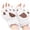 White, variant on Fgnfyis Winter Gloves for Women Cat Half Finger Bear Fingerless Cute Thick Lined Cartoon Warm Neck Hanging Plush Mittens Navy