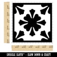 thumbnail image 2 of Arabesque Floral Pattern Tile Self-Inking Rubber Stamp Ink Stamper - Black Ink - Large 1-1/2 Inch, 2 of 7