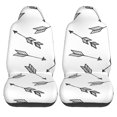 thumbnail image 1 of LAKIMCT Black Arrows Car Seat Covers Vehicle Front Seat Covers Universal Fit Seat Protector, 1 of 9