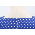 thumbnail image 4 of JINMGG Womens Plus Size $5 Women Short Sleeve 1950s Housewife Evening Party Prom Dress Blue XL, 4 of 9