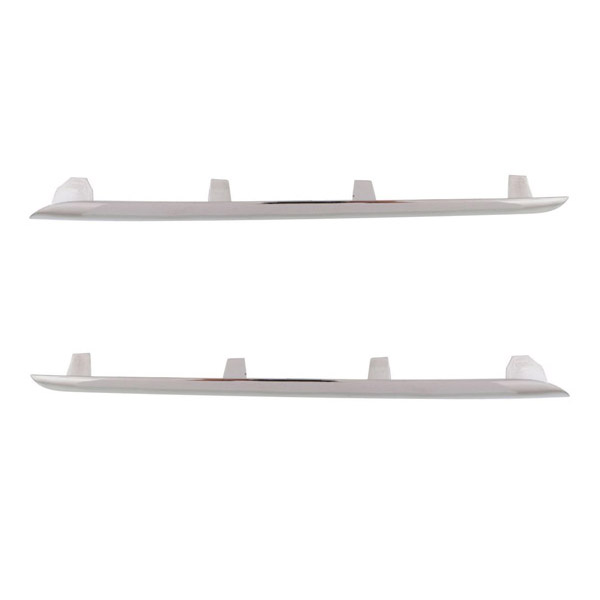 1416 EClass Front Lower Grille Trim Grill Molding Chrome Left & Right