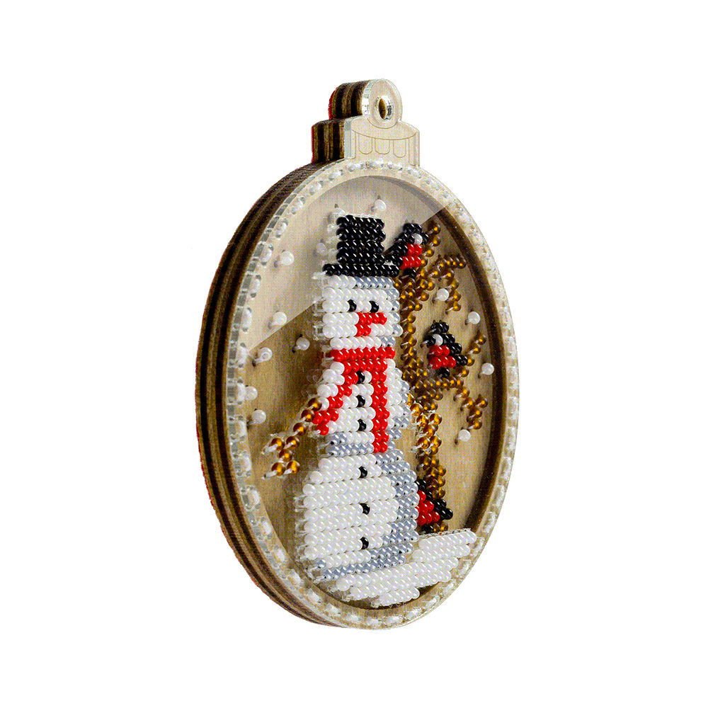Bead embroidery kit on wood FLK-368