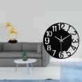 thumbnail image 2 of Figura de delfín,Colección de adornos de escritorio con figuras de delfines,Reloj de pared grande,Reloj de pared acrílico silencioso moderno,Reloj de pared grande para, 2 of 8