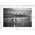 thumbnail image 5 of Art.com Black California Series - Huntington Beach Surf City Photographic Print by Philippe Hugonnard, White Frame Wall Art, 29" x 21", 5 of 5