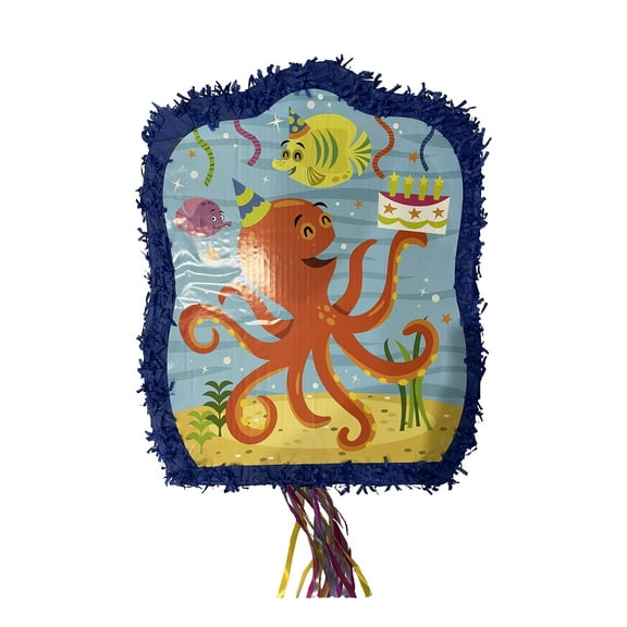 Ya Otta Ocean Buddies Pinata Pull String Party Supplies (22”Lx18”Wx3”H)