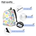 thumbnail image 4 of Lsque Hand Drawn Colored Hearts Pattern Canvas Daypack, Durable Backpack, High-quality Versatile Backpack,Vintage Compact Backpack-Medium, 4 of 6
