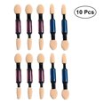 thumbnail image 1 of 10pcs Dual Sided Eye Shadow Sponge Applicator Portable Eye Shadow Brush Makeup Tool for Women Girls (Random Color), 1 of 7