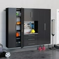 thumbnail image 3 of Prepac HangUps 90" Storage Cabinet Set G - 4 pc - Black, 3 of 4