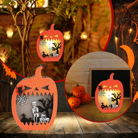 

Halloween Wooden Lighting Decoration Pendant Creative Wooden Bat Holiday Atmosphere Led Decoration