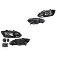 thumbnail image 1 of Par de Faros DEPO Volkswagen Vento 2014 A 2015 Eléctrico Fondo negro, 1 of 4