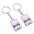 thumbnail image 1 of Souvenir Keychain, Acrylic Stainless Steel Souvenir Key Chain Versatile Sturdy  for Backpack, 1 of 7