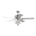 thumbnail image 4 of Furvclv 52 Inch Crystal Ceiling Fan With Light, Reversible 3 Speeds, 5 Blades, Quiet Motor, Ceiling Fan Lamp For Kitchen Island, Lobby, Laundry Room, Stairwell, Foyer, Porch, 4 of 9