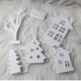 thumbnail image 6 of FEAMOS 6Pcs Christmas Tree and House Silicone Molds for Candle Holder Decoration, Plaster Decoration, Chocolates, Cake Fondant, 6 of 8