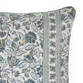 thumbnail image 6 of Better Homes & Gardens 20" x 20" Blue Block Print Floral Reversible Cotton Decorative Pillow, 6 of 10