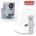 thumbnail image 3 of Desktop Projector Stand with 360 Degree Rotateing 1/4In Screw Mount Adjustable for Home and Offices Projector Holder B,1 * Desktop Projector Stand,White, 3 of 5