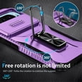 thumbnail image 6 of For Google Pixel 11 / 11 Pro Slim Fit Shockproof Hybrid with Slide Camera Cover & Rotated Ring Kickstand, [Military-Grade] Phone Case,Purple,For Pixel 11 / 11 Pro, 6 of 8