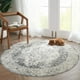 thumbnail image 1 of Alfombra Gris Antideslizante Redonda Lavable Jinchan de 152 cm, 1 of 7