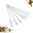 thumbnail image 2 of 10 Pcs/ensemble Brosses de Nettoyage pour Pailles en Acier Inoxydable Brosse en Nylon pour Nettoyer les Pailles (Blanc), 2 of 7