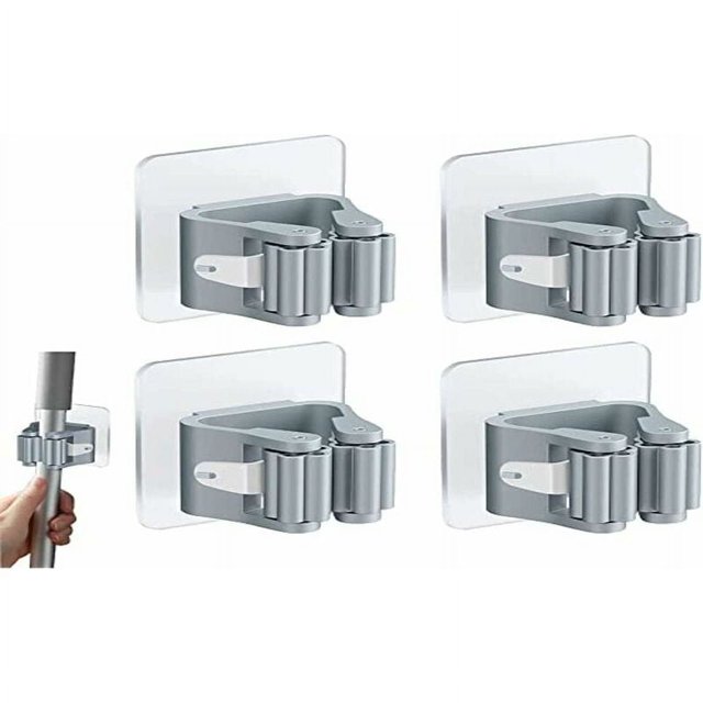15 piezas Soporte para escobas de pared Soporte autoadhesivo para fregona Soporte para escobas de pared