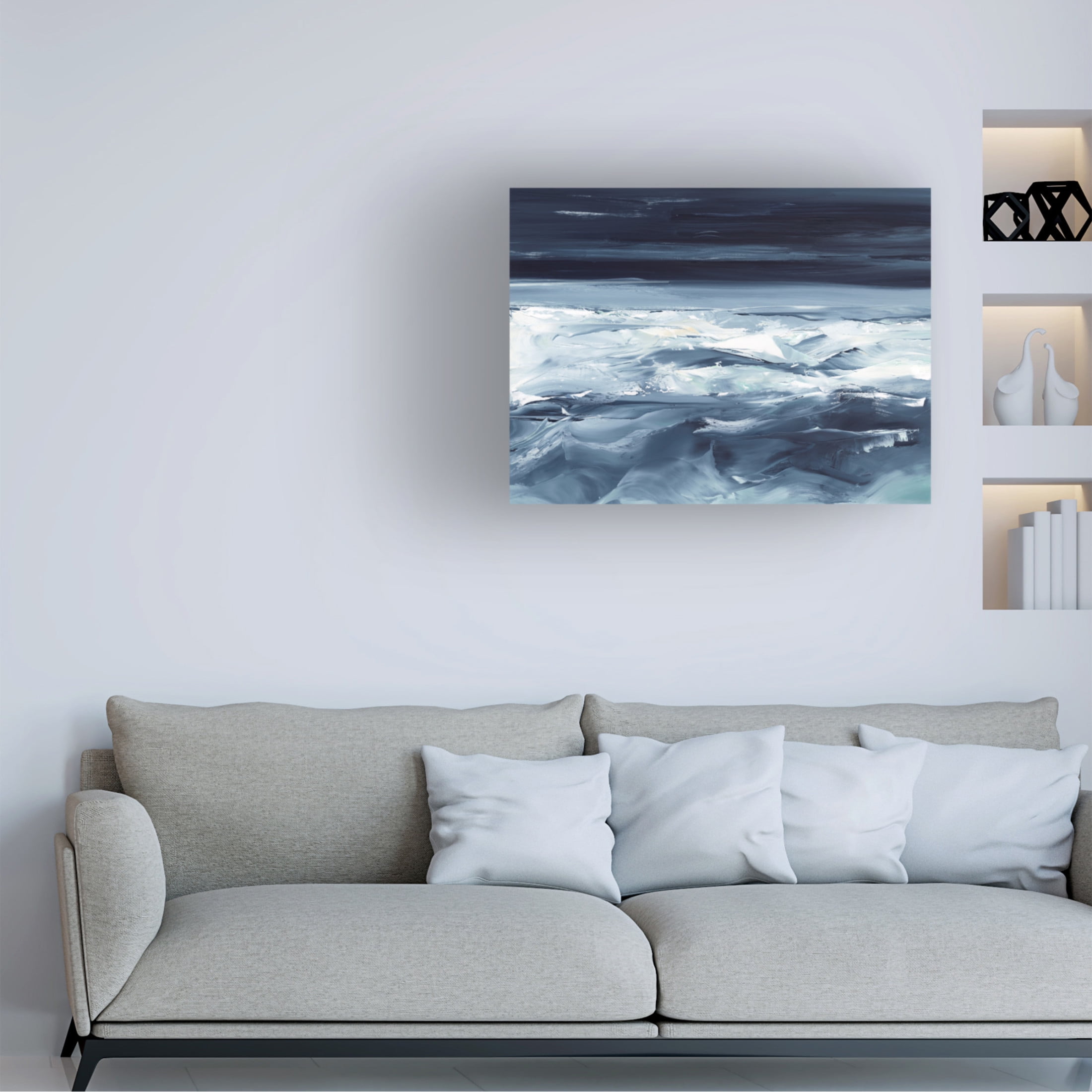 Trademark Fine Art Ethan Harper Moonlit Ocean I Canvas Wall Art