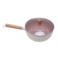 thumbnail image 1 of Nonstick Small Cooking Pot, Multipurpose Handy Sauce Pot with Soft Touch Wooden Handle for Home Kitchen or Restaurant, 1 of 7