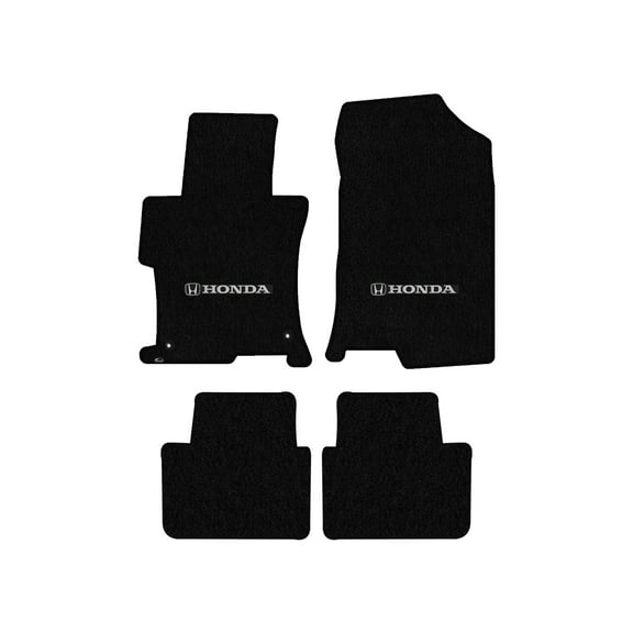 Lloyd Mats Custom Fit Floor Mats for Honda Accord LogoMat Sedan 2008-2012 4Pc Set Black