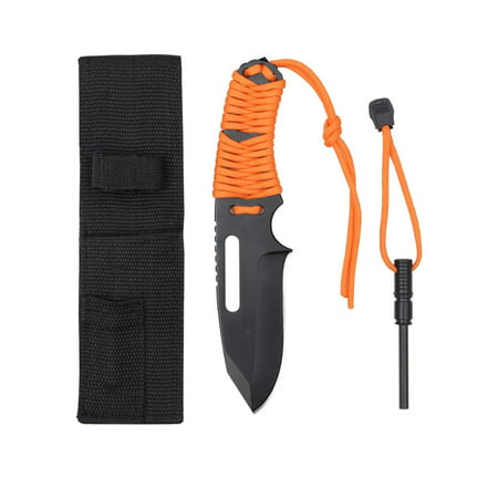 Rothco Large Paracord Camping Survival Knife With Fire