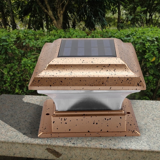 Diseño elevado de seguridad para jardín con energía solar