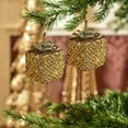 thumbnail image 6 of YIKA Christmas Tree Ornaments Golden Foam Christmas Ball Ornaments - Special Shaped Glitter Pendant Tree Decorations for Indoor Holiday Hanging, 6 of 6