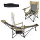 thumbnail image 4 of Costway Silla de camping plegable con reposapiés desmontable para pesca, camping y picnics (caqui), 4 of 4