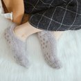 thumbnail image 4 of YIGSECU Women Winter Fuzzy Velvet Short Slipper Socks Fluffy Warm Non-Slip Boat Hosiery, 4 of 21