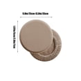 thumbnail image 3 of Kadlawus Elastic Round Stool Cover for Bar, Milk Silk Polyester Chair Cover, Waterproof Elastic Stool Slipcover for Lift Chair, Dining Chair, Kitchen Stool, 3 of 6