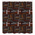 thumbnail image 3 of Ambesonne Coffee Shower Curtain, Colorful Typography Art, 69"Wx84"L, Multicolor, 3 of 3