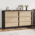 thumbnail image 5 of Danolapsi 6 Drawer Dresser for Bedroom,6 Drawer Double Dresser,Wooden Storage Chest of 6 Drawers,Double Dresser Organizer with Storage Freestanding,for Bedroom,Living Room,Nursery, 5 of 7