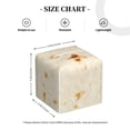 thumbnail image 4 of Gukieu Pita Tortilla Print Leather Tissue Box, PVC Waterproof Velcro Opening and Closing Square Tissue Box Holder, Suitable for Home and Office Decoration, 4 of 7