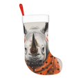 thumbnail image 2 of Salouo Polka Dot Rhino Welcome Print Christmas Stockings,Large Xmas Stocking Set of 1 Holiday and Farmhouse Stocking for Christmas Holiday Party Decoration(17.7*11 Inch), 2 of 7