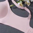 thumbnail image 7 of Sopiago Women's Bras Plus Size Bras Low Cut Deep V Bra No Underwire Padded Tshirt Bras Pink,L, 7 of 7