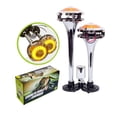 thumbnail image 1 of Corneta Doble Con Luz Led Camión 12/24v Cromadas plateado, 1 of 8