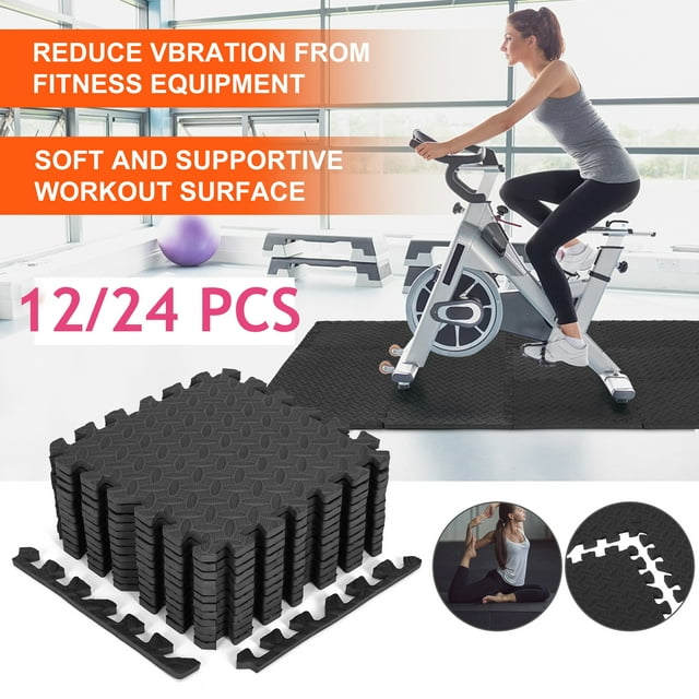 YouLoveIt Gym Mats Exercise Mat Foam Mats 12/24PCS Gym Flooring Mat EVA
