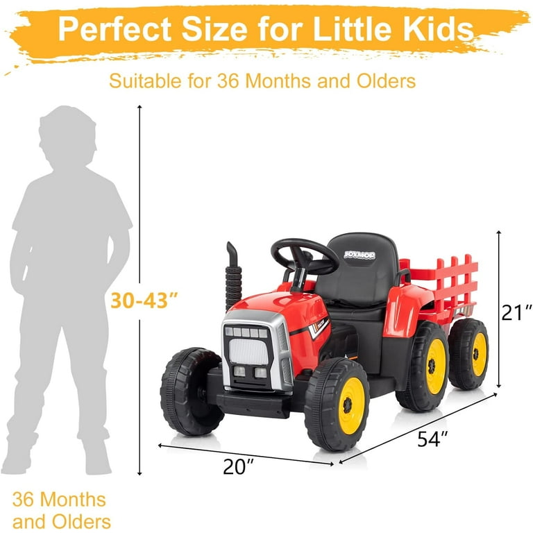 Girls ride on tractor 2025