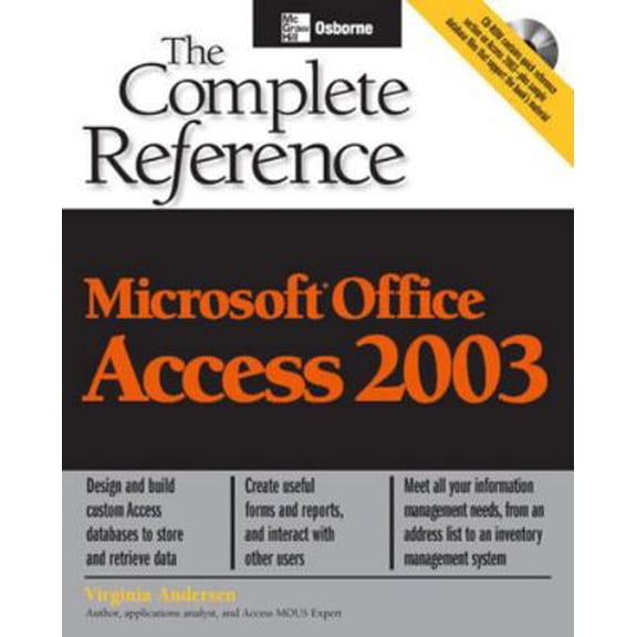 Pre-Owned Microsoft Office Access 2003: The Complete Reference (Osborne Complete Reference Series) (Paperback) 0072229179 9780072229172